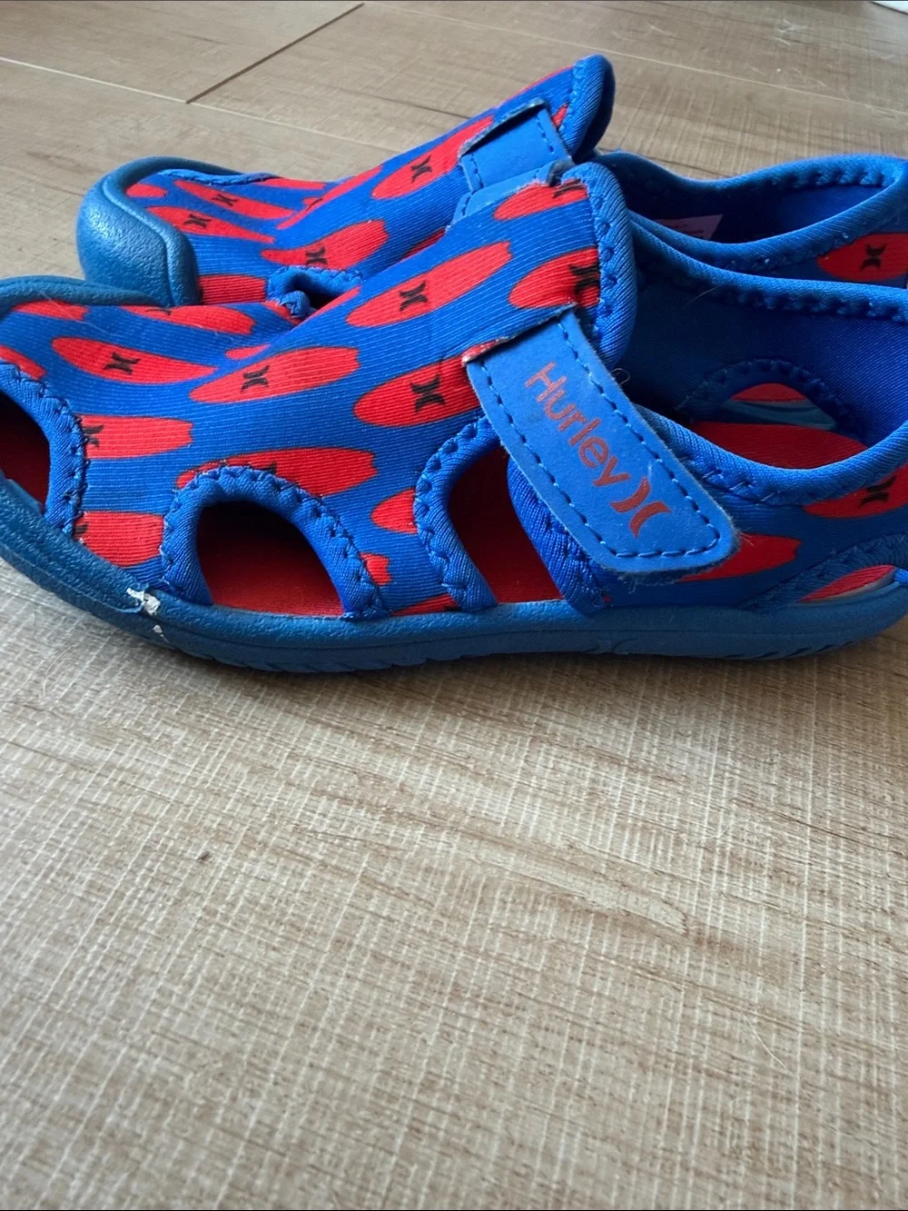 Hurley Blue & Red Kids Water Sandals